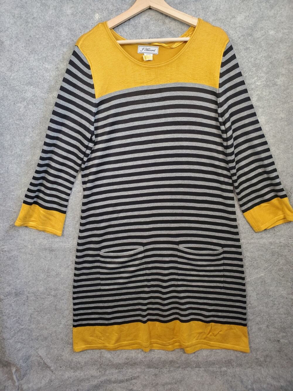 Women's J Howard Size Large Striped Sweater Dress
